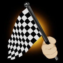 Chequered Flag Saffron